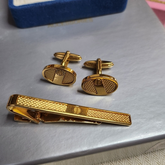 Dunhill set of cufflinks and clip-on tie - Picture 12 of 14